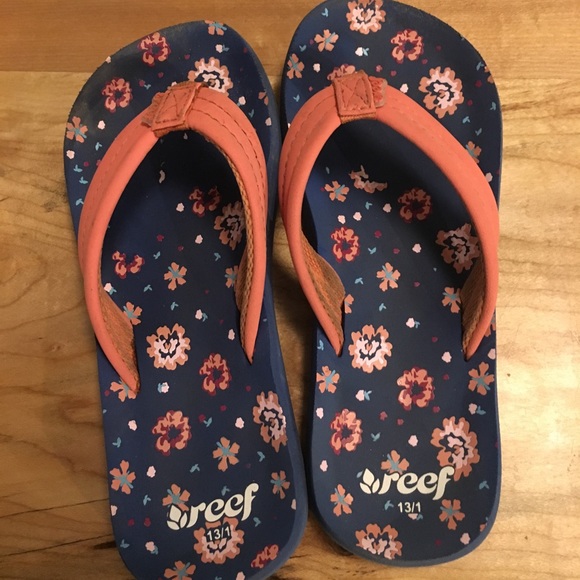 girls reef flip flops